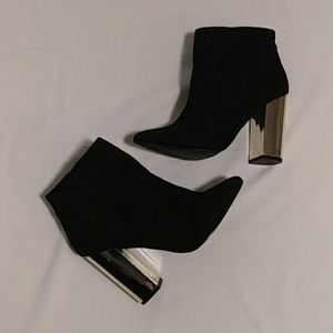 Charlotte russe gold heel boots